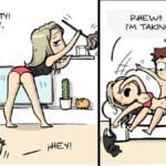 15+ Comics Flavorful Art Illustrating Life with a Boyfriend through Playful humorous-artistic-boyfriend-journey