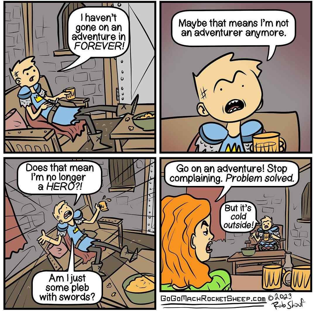 39 Hilariously Heroic Comics by a Talented Artist “Rob Shauf”