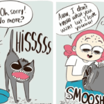 Unleash the Aww: 25 Adorable Comics That’ll Melt Your Heart with the Irresistible Cuteness of Cats and Dogs Dog-and-cat-illustrations