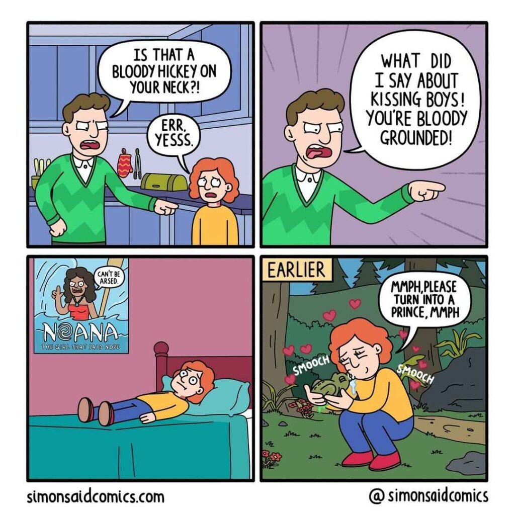 Humorous webcomics