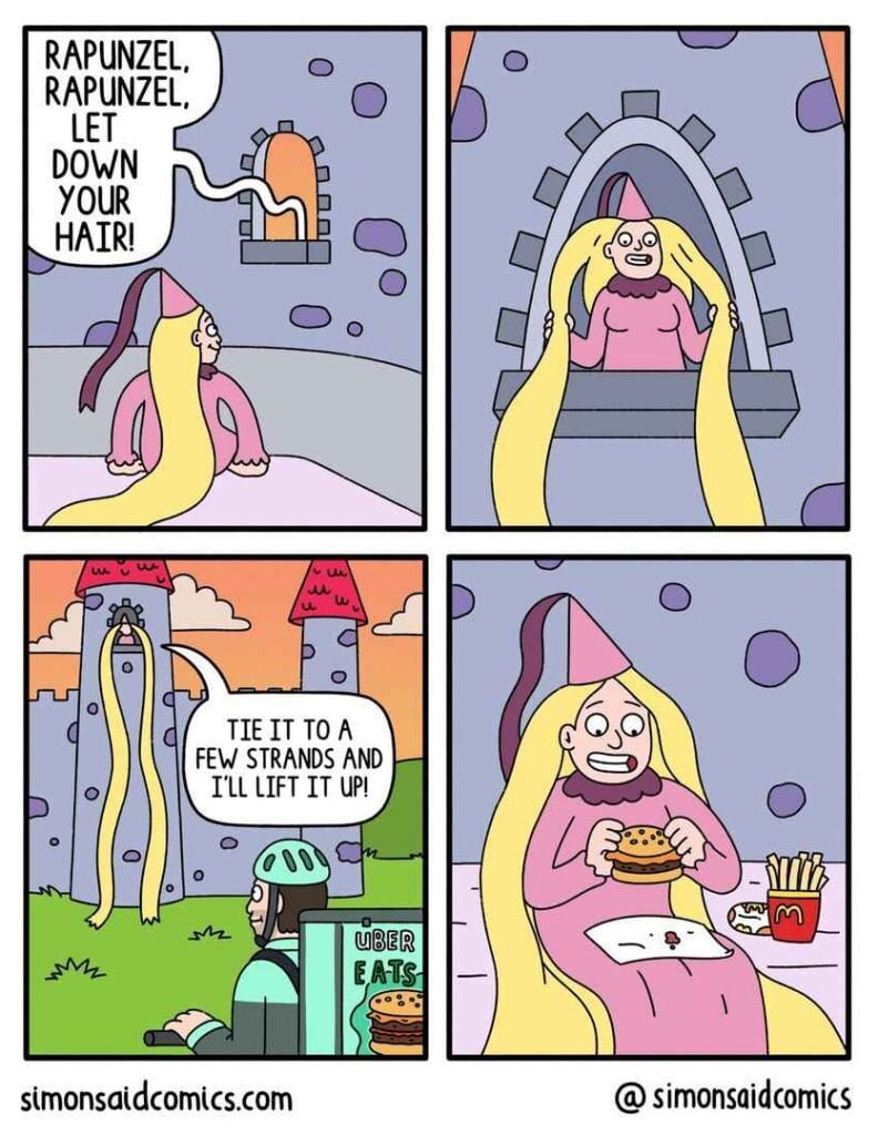 Humorous webcomics