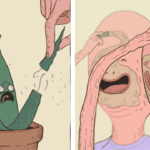 32 Creepy Comics by Talented American Artist – A Spooky Delight for Fans of Dark Illustrations!” Unique-dark-humor-webcomics