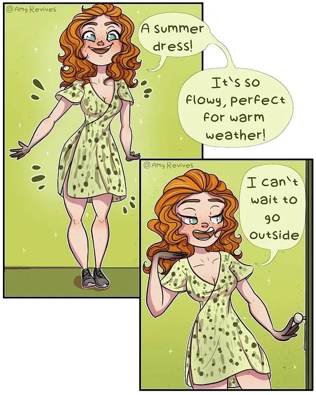 Amy Revives creating digital comics about daily struggles humor
