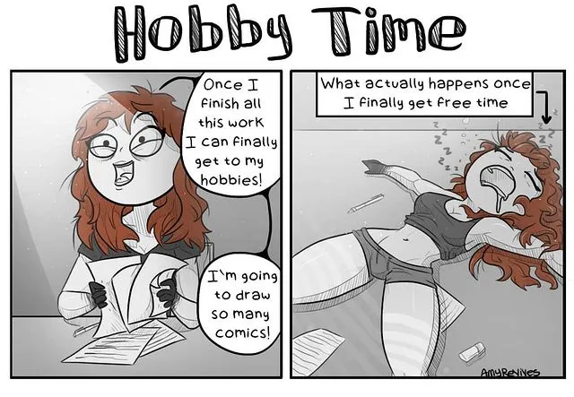 Amy Revives creating digital comics about daily struggles humor