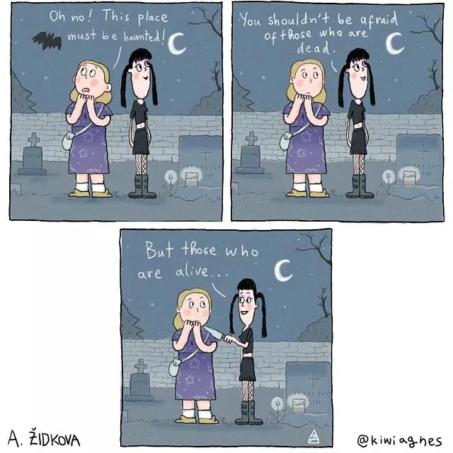 Funny and relatable humor comics by Anezka Zidkova