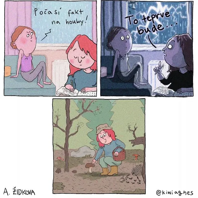 Funny and relatable humor comics by Anezka Zidkova