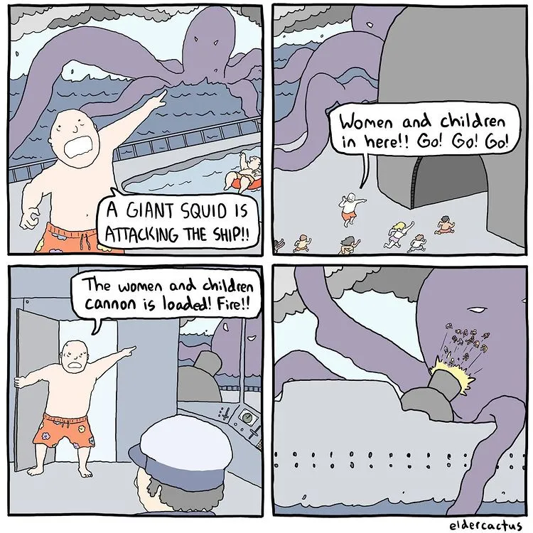 Elder Cactus funny absurd comic by Tim Lavoie