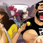 26 Hilarious Relationship Comics and Relatable Adventures with His Wife by Artist Yehuda Devir comic with Maya in the kitchen