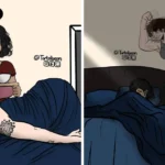 Artist Draws Comics Random Stuff About Everyday Adventures with His Girlfriend (24 pics) Heartwarming comic featuring two adorable bean characters in oversized hoodies from Tortolbean Doodles