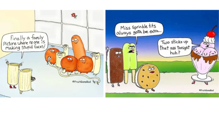 Dark humor Fruit Gone Bad comic