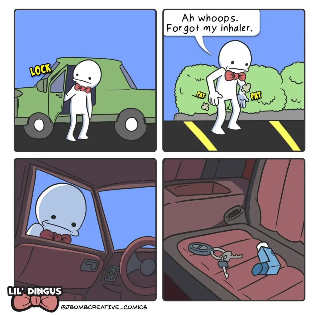 funny moment from Jake Gerard’s webcomic series featuring cat antics.