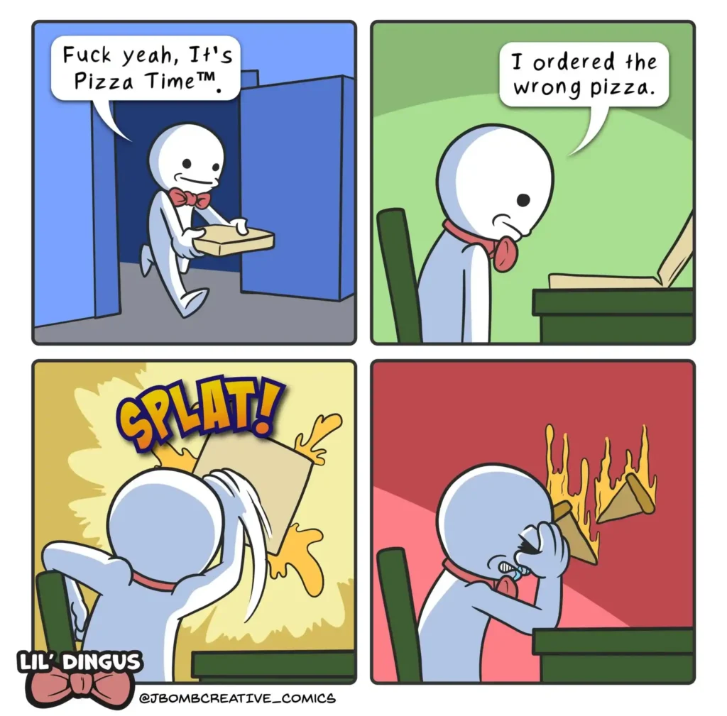 funny moment from Jake Gerard’s webcomic series featuring cat antics.