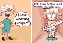 20 Bevs Comics Relatable Stories about Women Empowerment Relationships Illustration from Bevs Comics showcasing a colorful and relatable character navigating everyday life