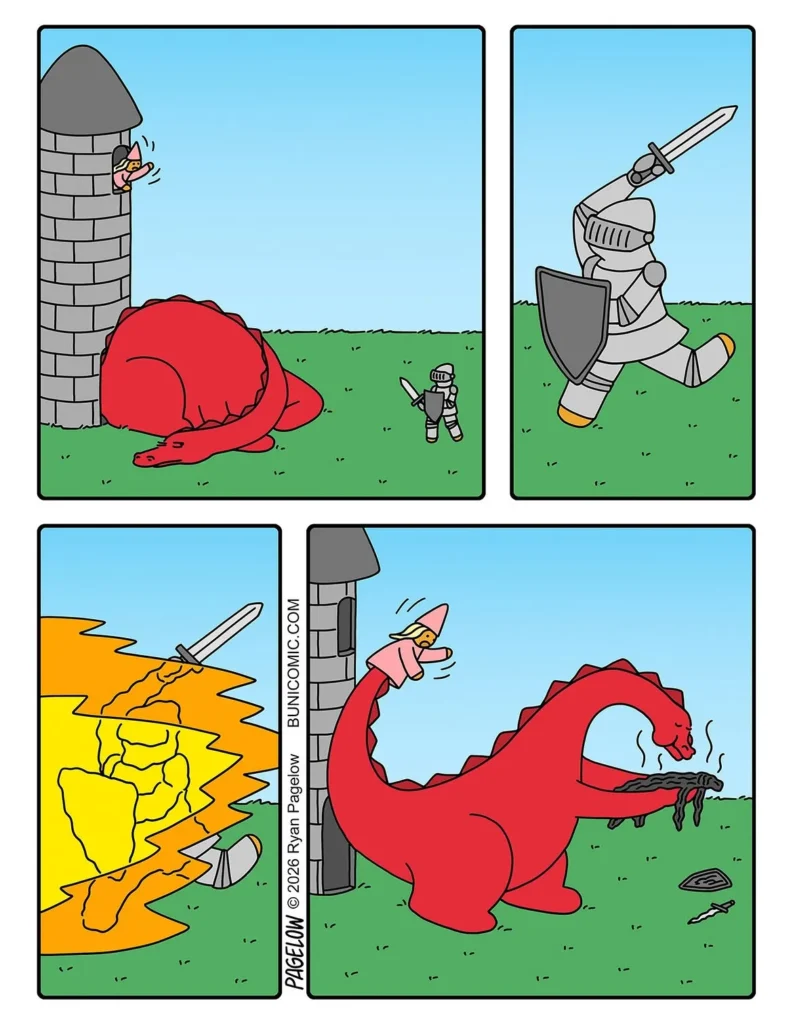 Ryan Pagelow’s Buni comics featuring cute characters and dark humor