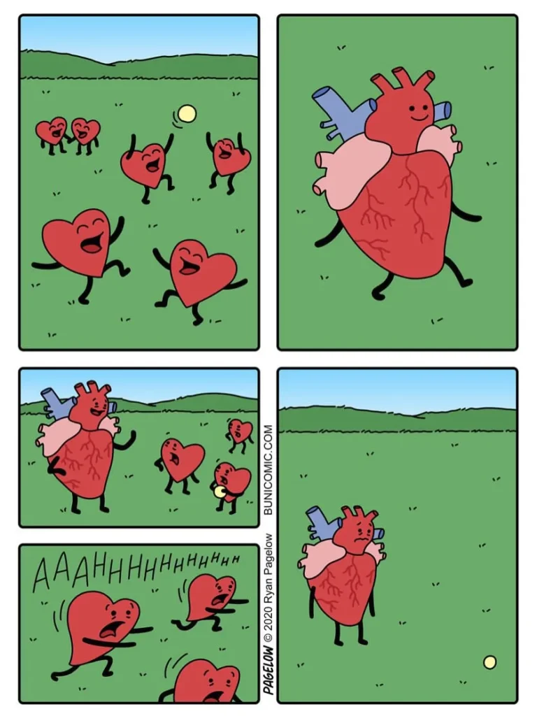 Ryan Pagelow’s Buni comics featuring cute characters and dark humor