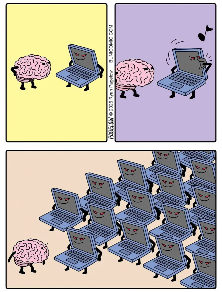 Ryan Pagelow’s Buni comics featuring cute characters and dark humor