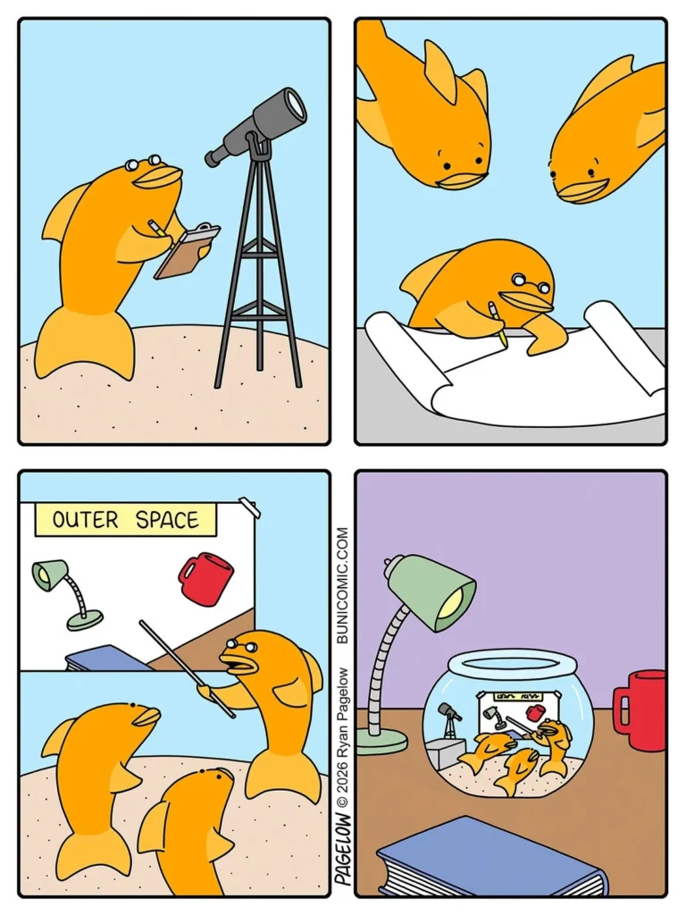 Ryan Pagelow’s Buni comics featuring cute characters and dark humor
