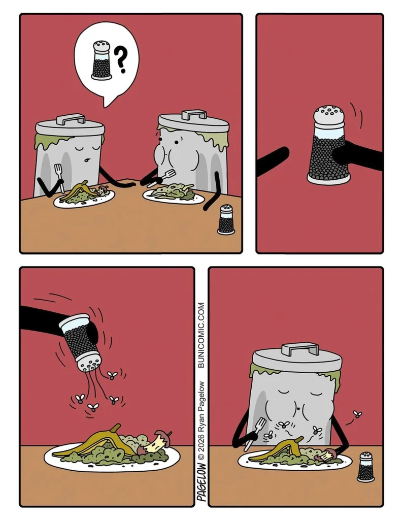 Ryan Pagelow’s Buni comics featuring cute characters and dark humor