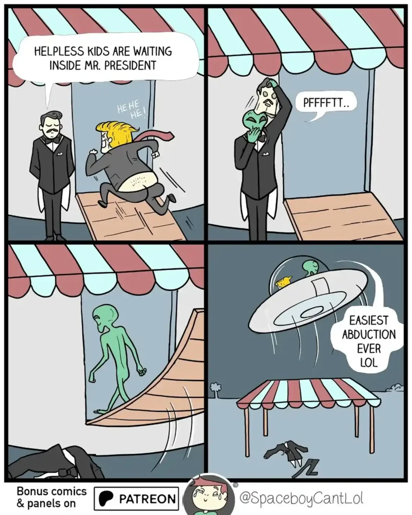 Dark humor comic strip by Mohit Srivastava with unexpected ending