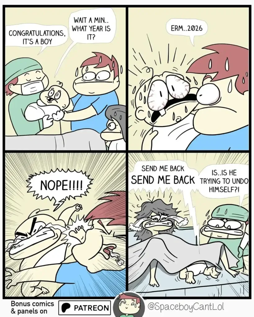 Dark humor comic strip by Mohit Srivastava with unexpected ending