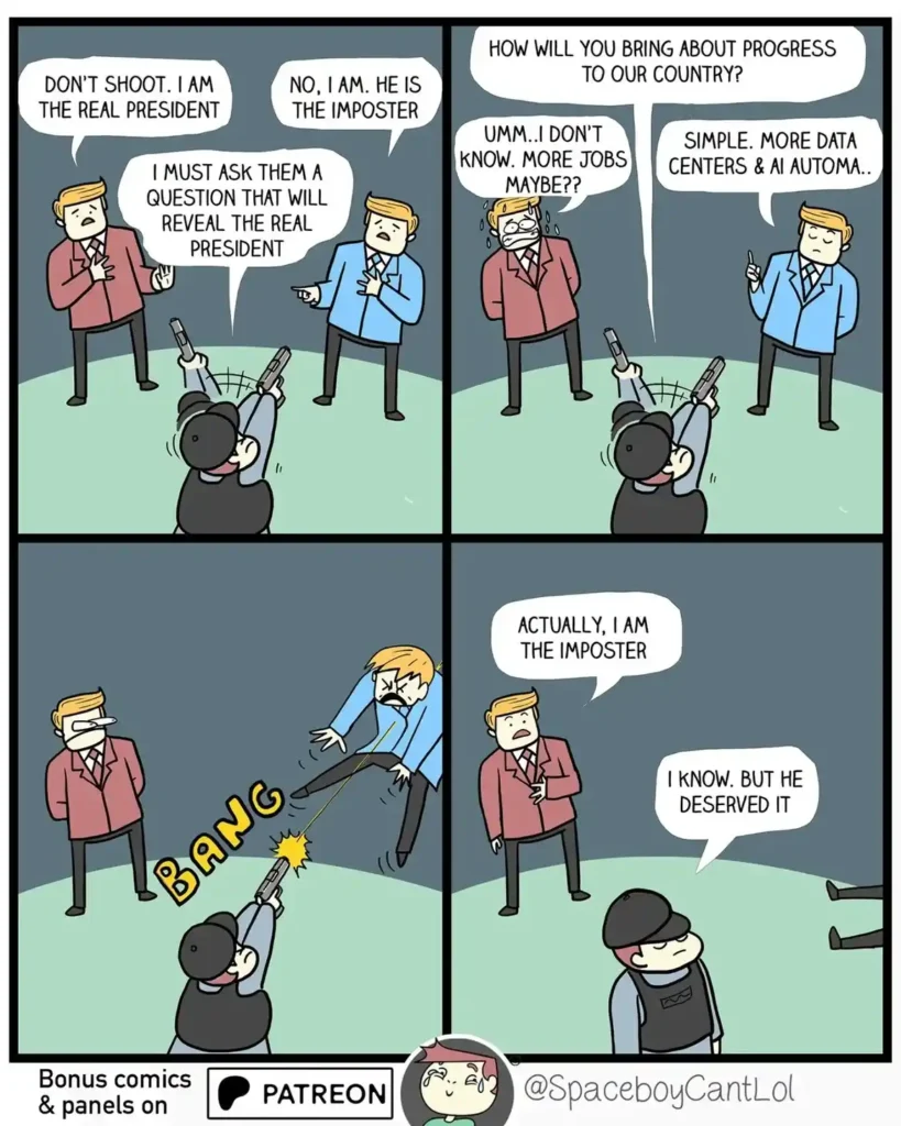 Dark humor comic strip by Mohit Srivastava with unexpected ending