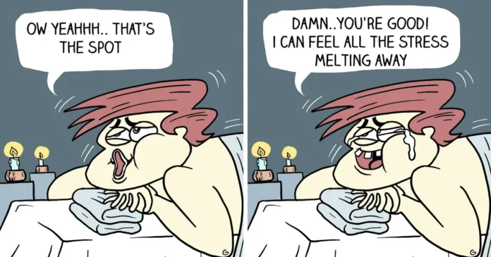 Dark humor comic strip by Mohit Srivastava with unexpected ending