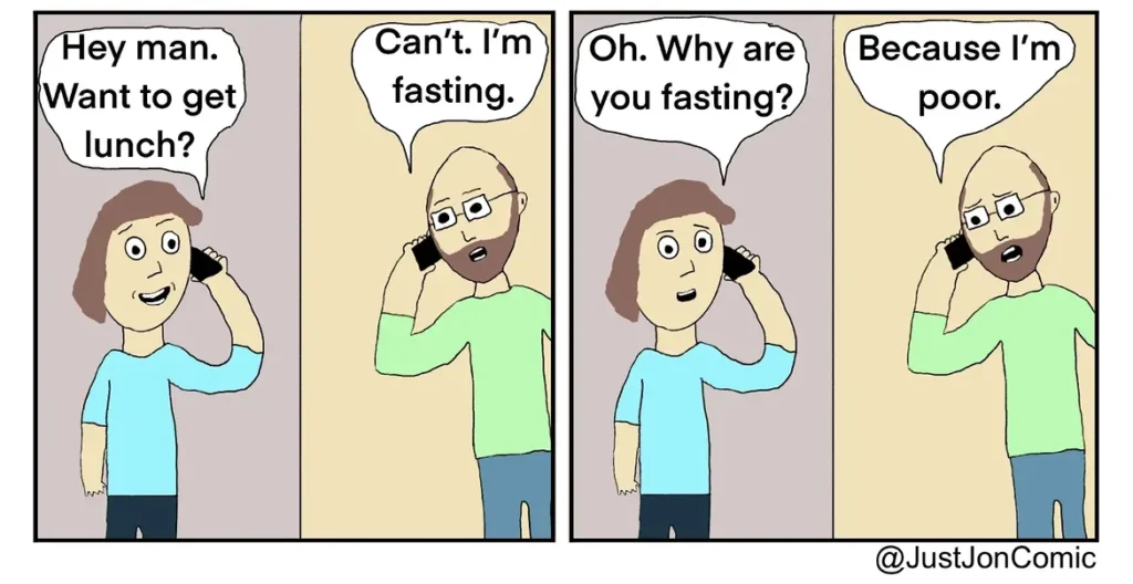 39 Just Jon comics by Jon Fortenbury featuring relatable everyday humor and awkward social situations