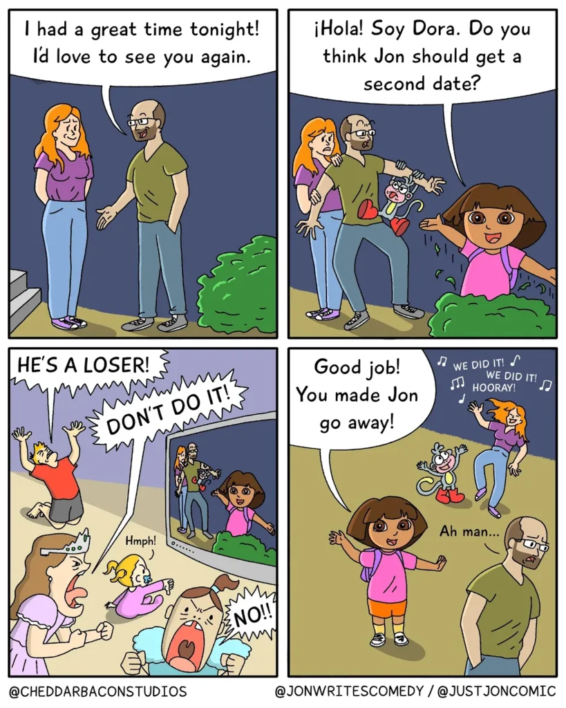 39 Just Jon comics by Jon Fortenbury featuring relatable everyday humor and awkward social situations