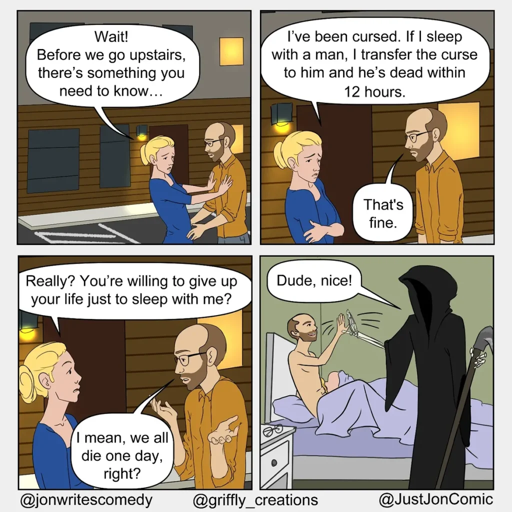 39 Just Jon comics by Jon Fortenbury featuring relatable everyday humor and awkward social situations