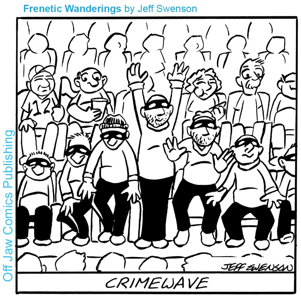 Jeff Swenson one-panel comics with dark humor