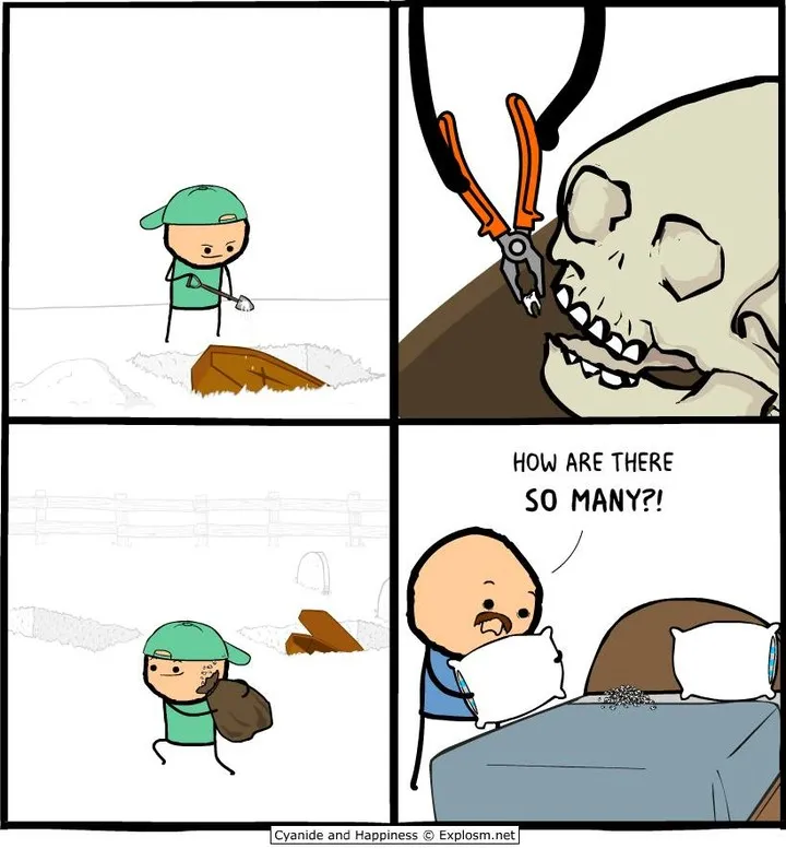 New Cyanide & Happiness comics with dark humor