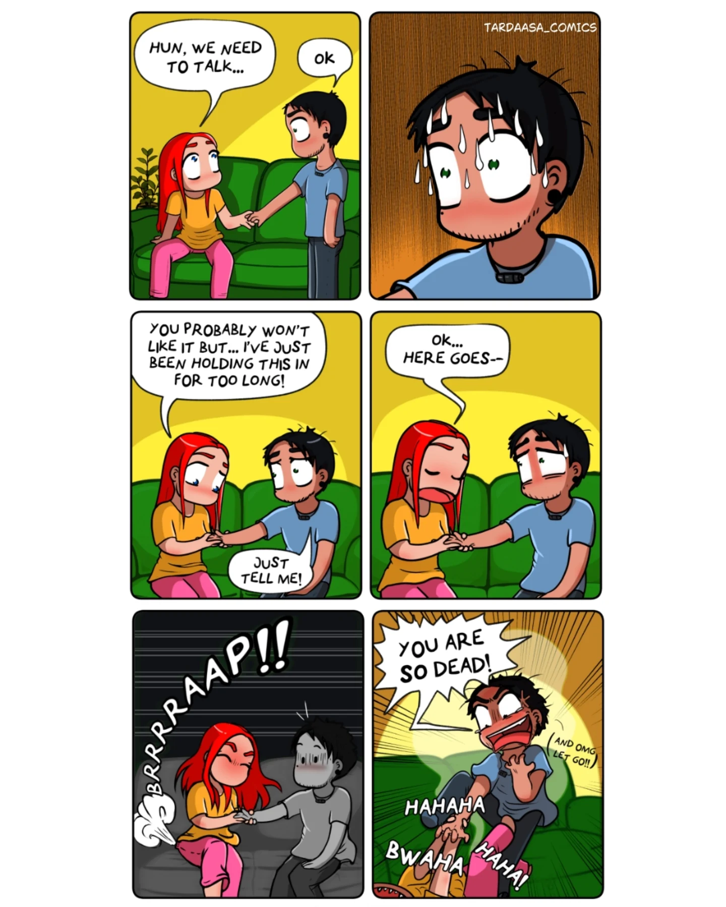 A red-haired woman enjoys a compliment about her eyes while the comic visualizes oxytocin as a drink.