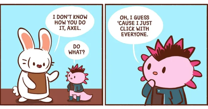 Explore 17 Cat’s Café comics that turn coffee mishaps, anxiety, friendship, and self-acceptance into warm visual jokes with unexpected turns.